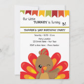 Erntedank Türkei Einladung zum Geburtstag (Vorderseite)