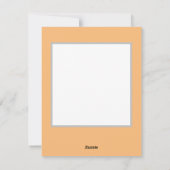 Erntedank Türkei Feiertagskarte (Rückseite)