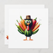 Erntedank Türkei Feiertagskarte (Vorne/Hinten)