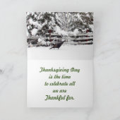 Erntedank Türkei Feiertagskarte (Innenseite)