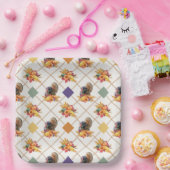 Erntedank Türkei Ferienpapierplatte Pappteller (Party)