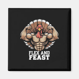 Erntedank Türkei Flex und Fest Motivation Fitness Magnet