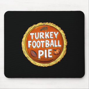 Erntedank Türkei Football Pumpkin Pie Food Spion Mousepad