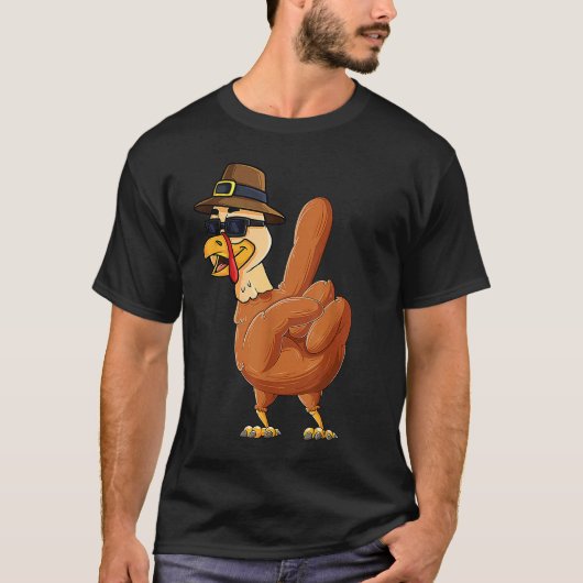 Erntedank Türkei Friedenszeichen Türkei Hand T-Shirt (Vorderseite)