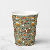 Erntedank, Türkei, Fußball Bierpumpen Pie Pa Pappbecher (Links)