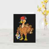 Erntedank Türkei Fußball Coach Fun Boys Kinder T Karte (Gelbe Blume)