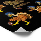 Erntedank Türkei Fußballspieler Quar erhalten Poster (Ecke)