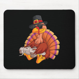 Erntedank Türkei Gamer Boys Kinder Teens Gam Mousepad