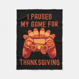 Erntedank Türkei Gaming Controller Boys Kinder Fleecedecke