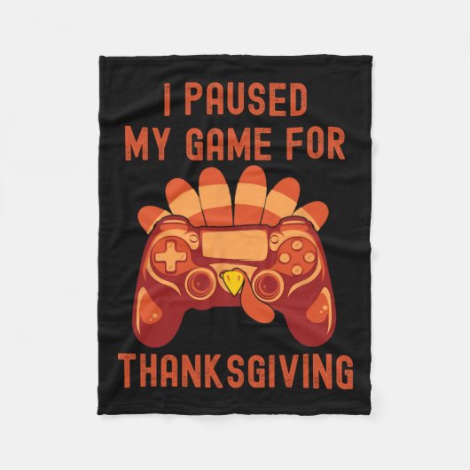 Erntedank Türkei Gaming Controller Boys Kinder Fleecedecke (Vorderseite)