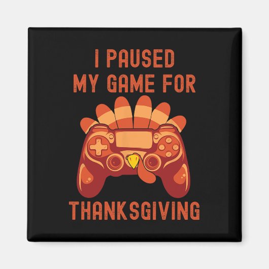 Erntedank Türkei Gaming Controller Boys Kinder Magnet (Vorne)