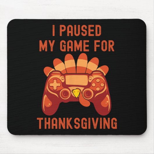 Erntedank Türkei Gaming Controller Boys Kinder Mousepad (Vorne)