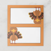 Erntedank Türkei | Geben Sie den Namen Ihres Gaste Platzkarte (Außenseite Aufgefaltet)