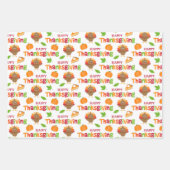 Erntedank Türkei Geschenkpapier Set (Vorderseite 3)