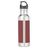 Erntedank Türkei Gesicht Edelstahlflasche (Rückseite)