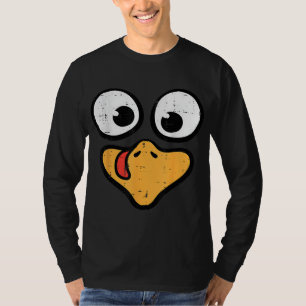 Erntedank Türkei Gesicht Funny Match Kostüme Fraue T-Shirt