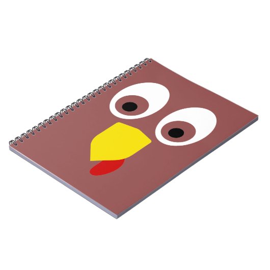 Erntedank Türkei Gesicht Notizblock (Linke Seite)