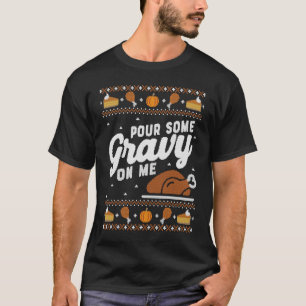 Erntedank Türkei Gießen Sie etwas Gravur auf meine T-Shirt
