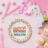 Erntedank Türkei Gobble Gobble Gappy Birthday Pappteller (Party)