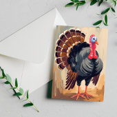 Erntedank Türkei | Happy Thanksgiving Painted Feiertagspostkarte