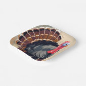 Erntedank Türkei | Happy Thanksgiving Party Pappteller (Gewinkelt)