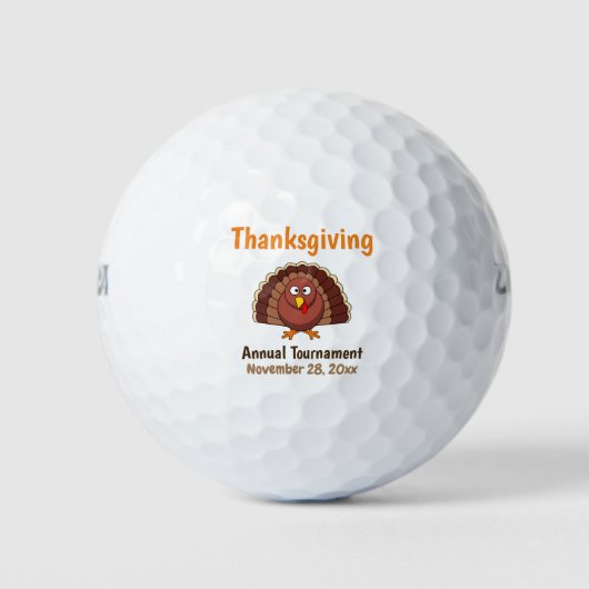 Erntedank Türkei Herbstturnier Golfball (Vorderseite)