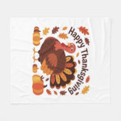 Erntedank Türkei - Herbstwochenklassische Overs Fleecedecke (Vorderseite (Horizontal))