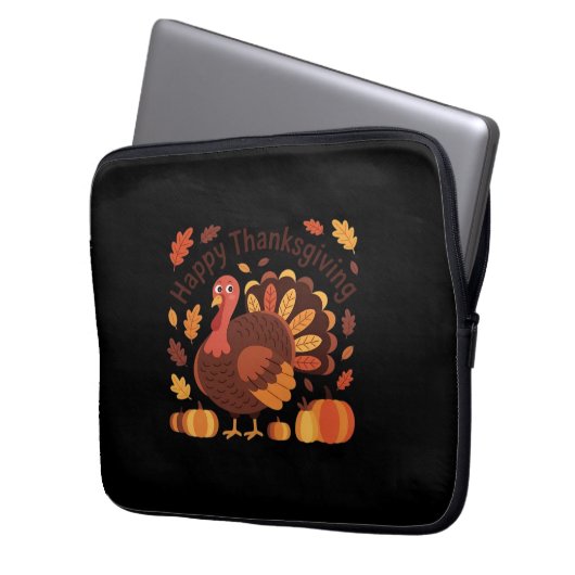 Erntedank Türkei - Herbstwochenklassische Overs Laptopschutzhülle (Vorderseite Links)