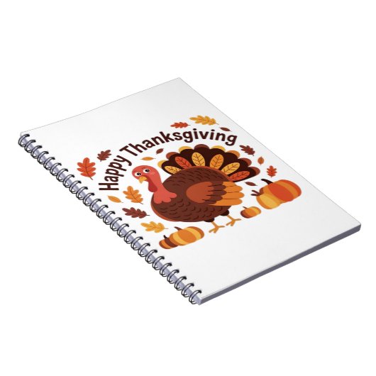 Erntedank Türkei - Herbstwochenklassische Overs Notizblock (Rechte Seite)