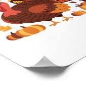 Erntedank Türkei - Herbstwochenklassische Overs Poster (Ecke)