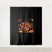 Erntedank Türkei - Herbstwochenklassische Overs Wandteppich (Vorderseite)