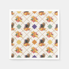 Erntedank Türkei Holiday Napkin Serviette