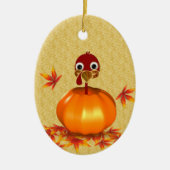 Erntedank Türkei in Pumpkin - Ornament (Vorne)
