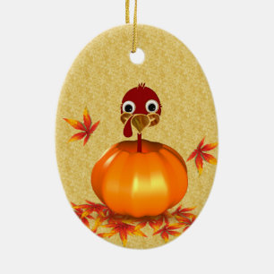 Erntedank Türkei in Pumpkin - Ornament