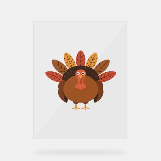 Erntedank Türkei - Klasse Herbst Urlaub Klassik Acrylschild (Vorderseite)