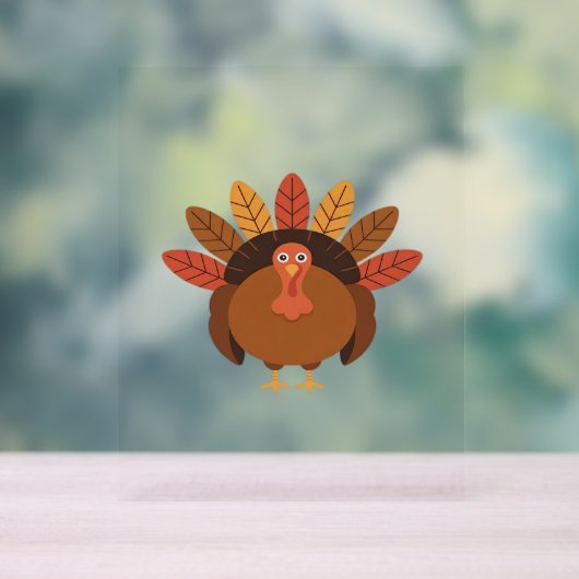 Erntedank Türkei - Klasse Herbst Urlaub Klassik Acrylschild (Neutral)