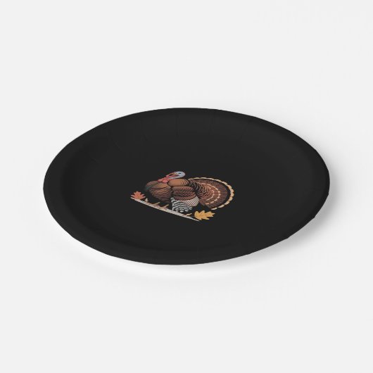 Erntedank Türkei - Klasse Herbst Urlaub Klassik Pappteller (Schrägansicht)