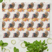 Erntedank Türkei Küchentuch (Gefaltet)