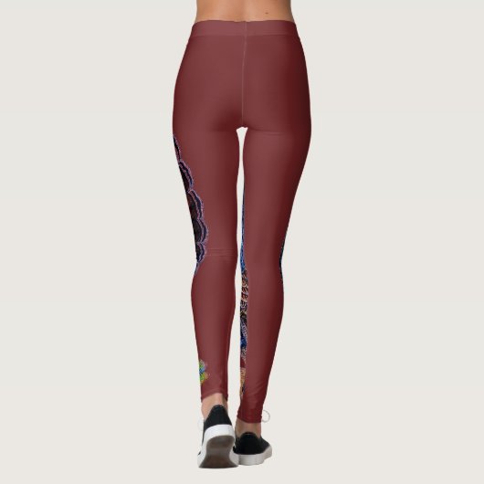Erntedank Türkei Leggings (Rückseite)