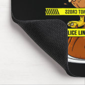 Erntedank Türkei Linie nicht überqueren Spaß Food Mousepad (Ecke)