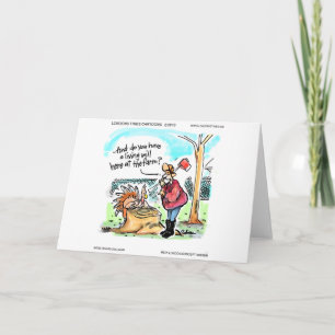 Erntedank Türkei Living wird lustige Geschenke & C Feiertagskarte