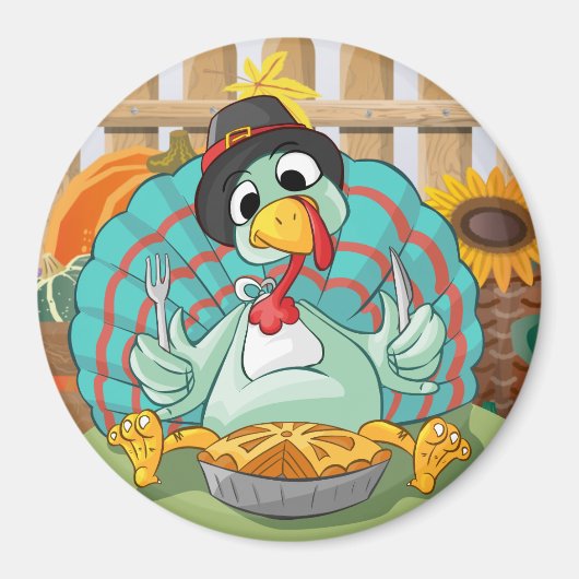 Erntedank Türkei Magnet (Vorne)