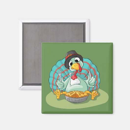 Erntedank Türkei Magnet (Vorderseite/Rückseite)