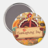 Erntedank Türkei Magnet (Vorderseite/Rückseite)