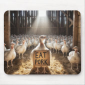 Erntedank Türkei mit dem Zeichen "Schweinefleisch  Mousepad (Vorne)