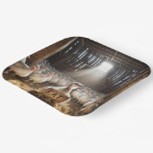 Erntedank Türkei mit dem Zeichen "Schweinefleisch  Pappteller (Gewinkelt)