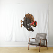 Erntedank Türkei mit Pumpkin Pie Essential T-S Wandteppich (Beispiel (Horizontal))