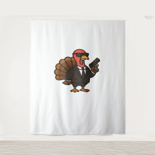 Erntedank Türkei mit Pumpkin Pie Essential T-S Wandteppich