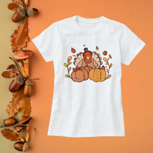 Erntedank Türkei mit Pumpkins T-Shirt