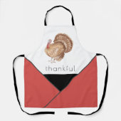 Erntedank Türkei Niedlicher geometrischer Farbbloc Schürze (Vorderseite)